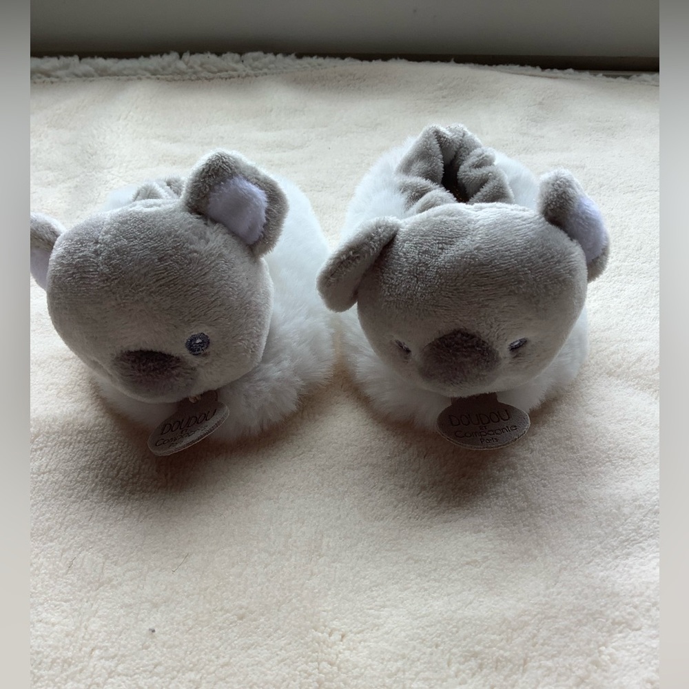 DOUDOU ET Compagnie Paris Koala Baby Slippers